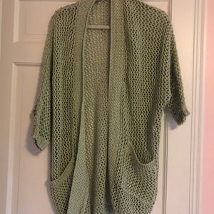 Urban Outfitters Light Green Knit Cardigan